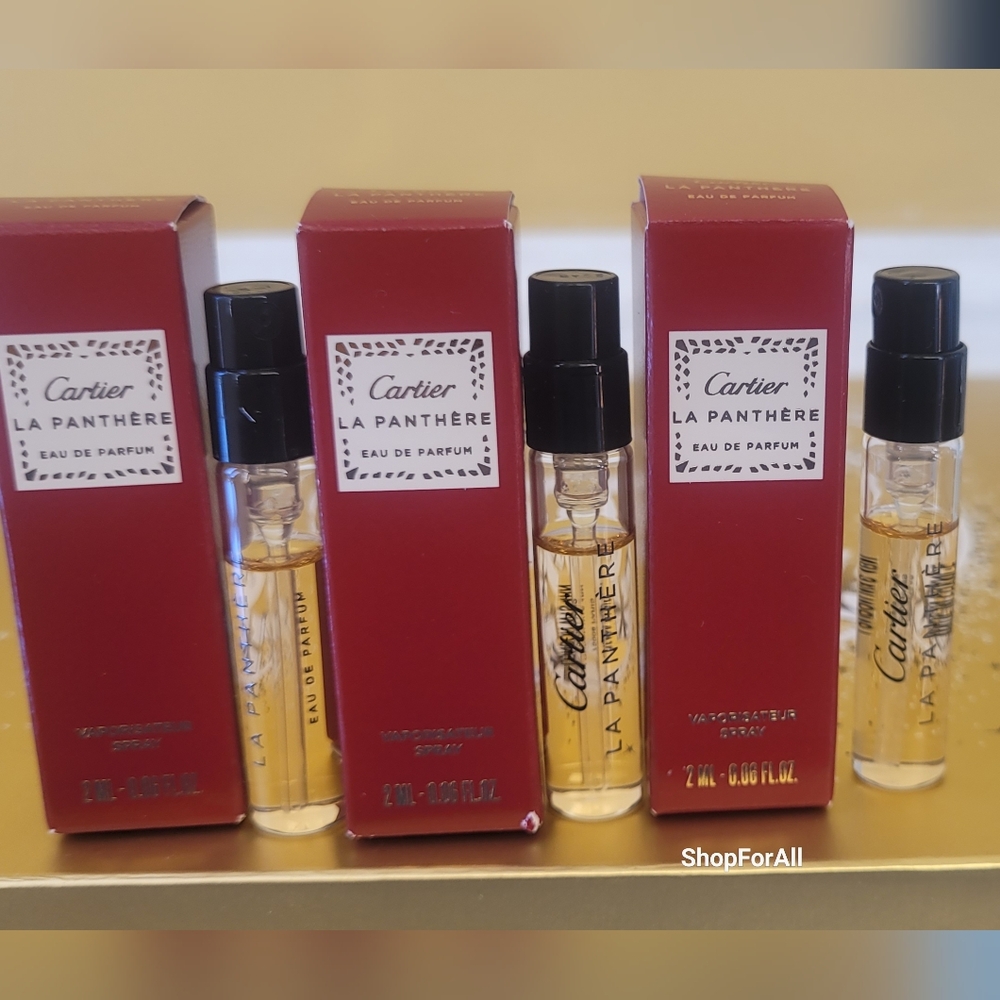 ❤️ 3 for $24  Cartier Le Panthere Travel Mini Vial NEW IN BOX